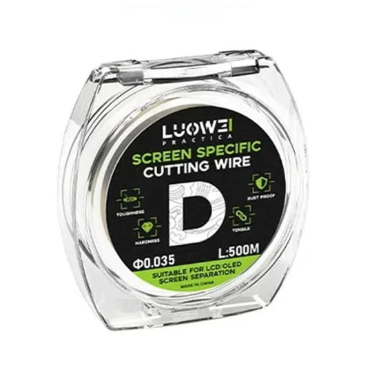 LUOWEI 500M Steel Wire Cell Phone Screen Separation Wire Cutting Wire, Spec: D 0.035mm