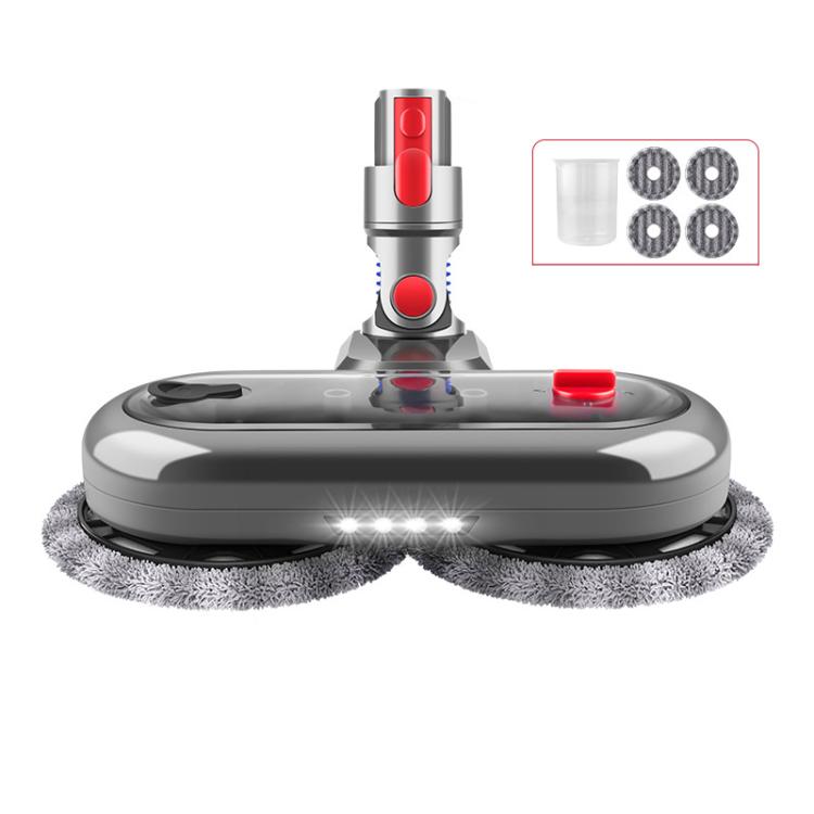 Electric Mop Head Attachment For Dyson V15 / V11 / V10 / V7 / V8 Vacuum Cleaner With 4 Rags - For Dyson Accessories by buy2fix | Online Shopping UK | buy2fix