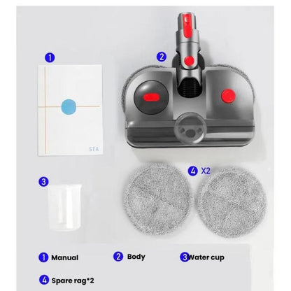 For Dyson V7 / V8 / V10 / V11  4-In-1 Electric Mop Head With UV Sterilizer Light And Water Tank - For Dyson Accessories by buy2fix | Online Shopping UK | buy2fix