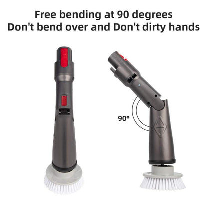 Cleaning Brush Attachment Set For Dyson V11 / V10 / V8 / V7 Hard Bristle Bathtub Floor Brush - For Dyson Accessories by buy2fix | Online Shopping UK | buy2fix