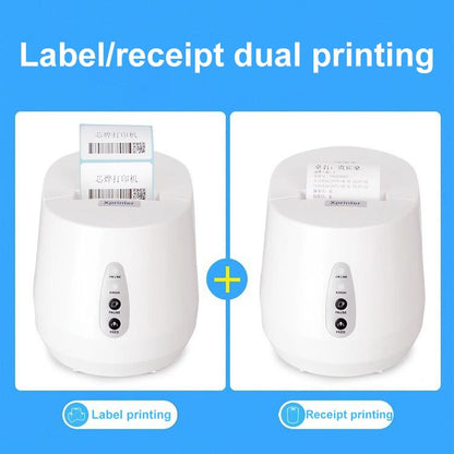 Xprinter XP-237B Barcode QR Code Supermarket Receipt Label Thermal Printer, Spec: USB+BT(EU Plug) - Receipt Printers by Xprinter | Online Shopping UK | buy2fix