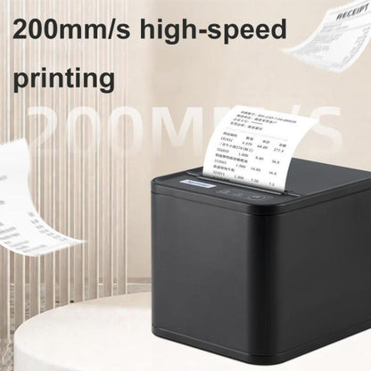Xprinter XP-80T 80mm QR Code Supermarket Receipt Label Thermal Printer, Spec: USB+Lan(US Plug) - Receipt Printers by Xprinter | Online Shopping UK | buy2fix