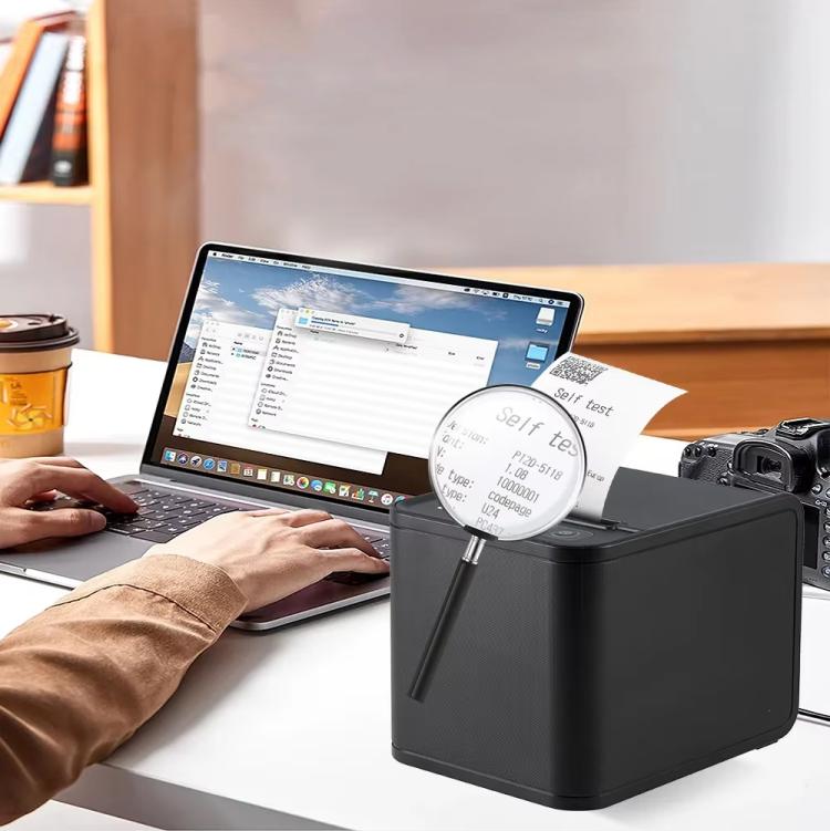 Xprinter XP-80T 80mm QR Code Supermarket Receipt Label Thermal Printer, Spec: USB+Lan(US Plug) - Receipt Printers by Xprinter | Online Shopping UK | buy2fix