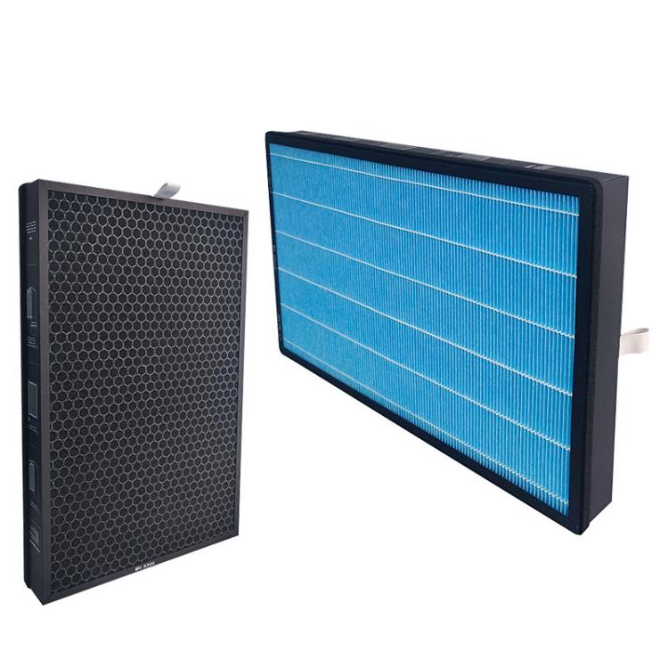 For Xiaomi Air Purifier Max 2pcs Filter HEPA Activated Carbon Purification Filter Element(Blue) - Air Purifiers Parts by buy2fix | Online Shopping UK | buy2fix