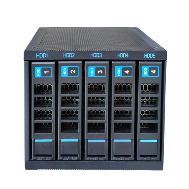 5-Bay Hot Swap Hard Drive Cage 3.5"/2.5" HDD/SSD Compatible For 3x5.25" Optical Drive Position - HDD Enclosure by buy2fix | Online Shopping UK | buy2fix
