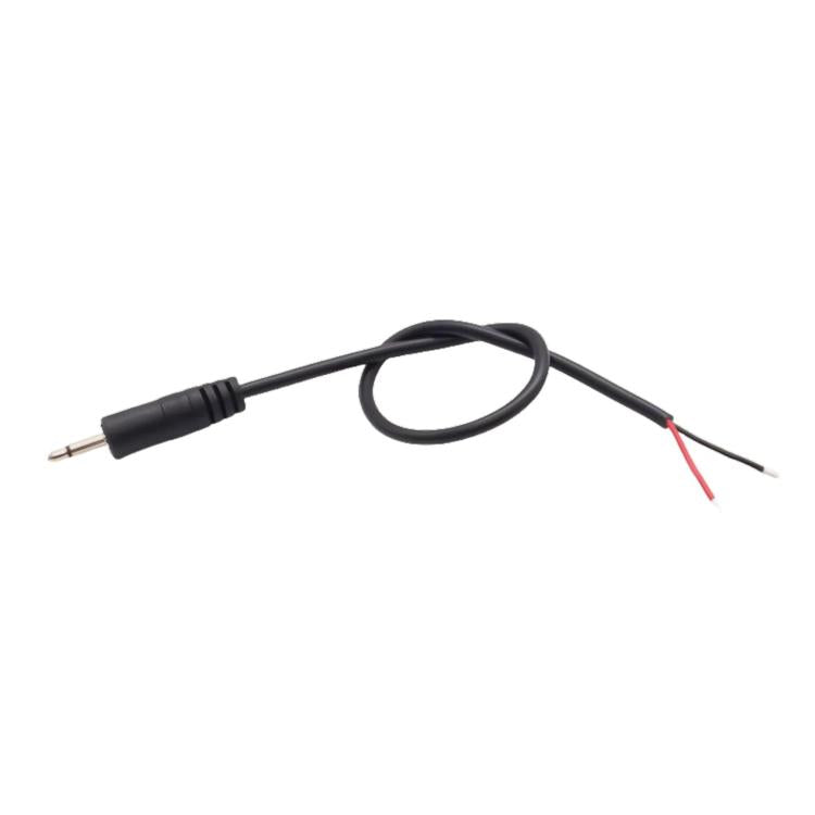 2.5mm Male Mono Cable 2Pin AUX Single Head Cable Speaker Audio Power Cord Audio Cord, Length: 25cm - Aux Cable by buy2fix | Online Shopping UK | buy2fix
