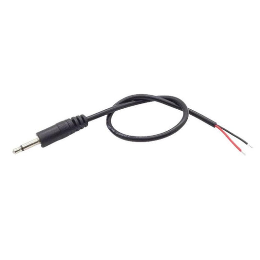 3.5mm Male Mono Cable 2Pin AUX Single Head Cable Speaker Audio Power Cord Audio Cord, Length: 25cm - Aux Cable by buy2fix | Online Shopping UK | buy2fix