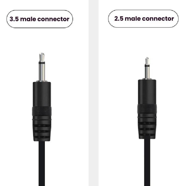 3.5mm Male Mono Cable 2Pin AUX Single Head Cable Speaker Audio Power Cord Audio Cord, Length: 25cm - Aux Cable by buy2fix | Online Shopping UK | buy2fix