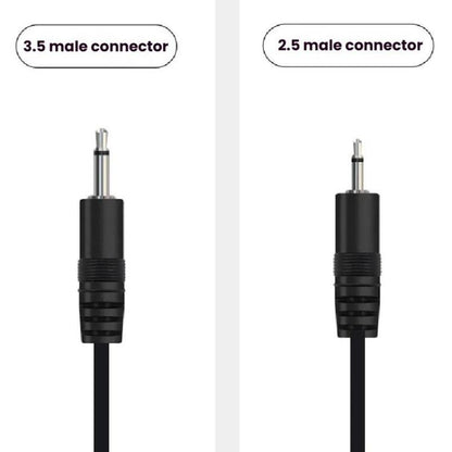 3.5mm Male Mono Cable 2Pin AUX Single Head Cable Speaker Audio Power Cord Audio Cord, Length: 25cm - Aux Cable by buy2fix | Online Shopping UK | buy2fix