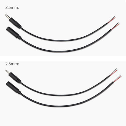 3.5mm Male Mono Cable 2Pin AUX Single Head Cable Speaker Audio Power Cord Audio Cord, Length: 25cm - Aux Cable by buy2fix | Online Shopping UK | buy2fix
