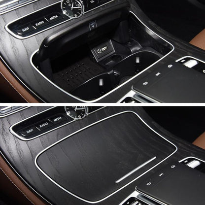 For Mercedes-Benz E-Class W213 Car Cup Holder Ashtray Cover Decorative Strips 2136830500(Silver) - Car Drink Holders by buy2fix | Online Shopping UK | buy2fix