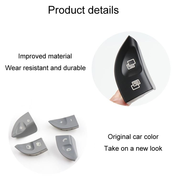 For Mercedes-Benz S-Class / CL-Class Car Steering Wheel Multi-Function Button Buttons 2208210679(Gray) - Steering Wheel Accessories by buy2fix | Online Shopping UK | buy2fix