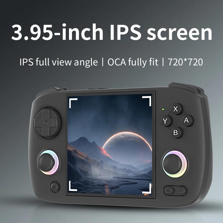 ANBERNIC RG CubeXX 3.95-Inch IPS Screen Handheld Game Console Supports WiFi Bluetooth, Linux 64-Bit 32G+256G(Black) - Pocket Console by ANBERNIC | Online Shopping UK | buy2fix