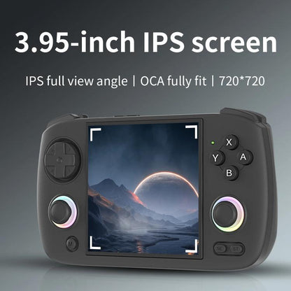 ANBERNIC RG CubeXX 3.95-Inch IPS Screen Handheld Game Console Supports WiFi Bluetooth, Linux 64-Bit 32G+256G(Black) - Pocket Console by ANBERNIC | Online Shopping UK | buy2fix