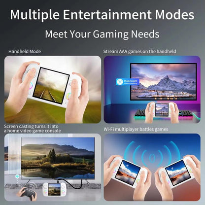 ANBERNIC RG CubeXX 3.95-Inch IPS Screen Handheld Game Console Supports WiFi Bluetooth, Linux 64-Bit 32G+256G(Black) - Pocket Console by ANBERNIC | Online Shopping UK | buy2fix