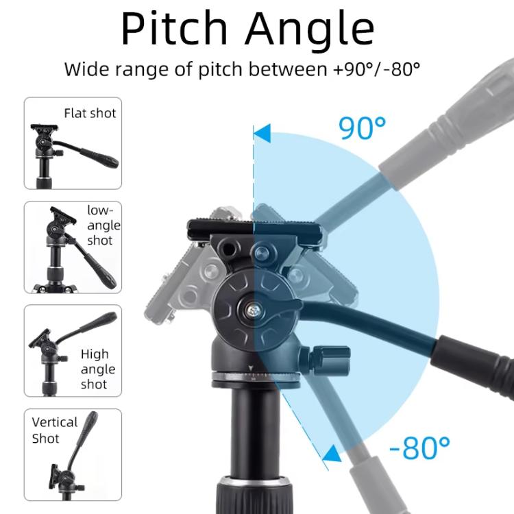 XILETU  LS-2A  Mini Hydraulic Damping Ball Head Tripod Head 360 Degree Panoramic Shooting - Tripod Heads by XILETU | Online Shopping UK | buy2fix