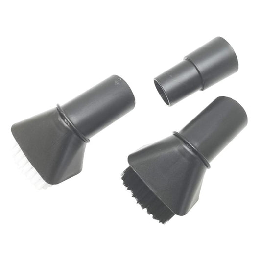 For Karcher / Miele / Bosch / Philips Vacuum Cleaner 32mm Soft Brush Nozzle 2.863-221.0, Style: Black+White+3532 Adaptor - For Miele Accessories by buy2fix | Online Shopping UK | buy2fix