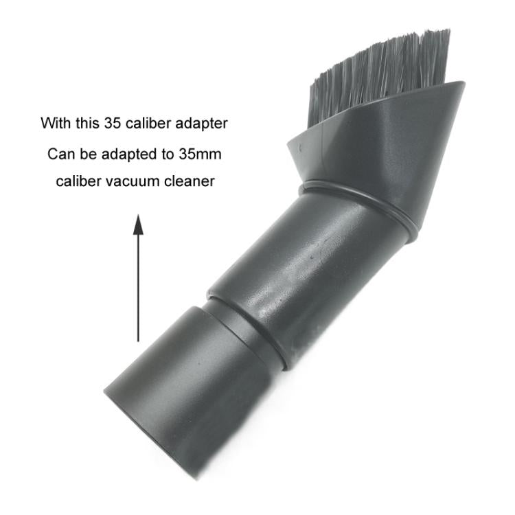 For Karcher / Miele / Bosch / Philips Vacuum Cleaner 32mm Soft Brush Nozzle 2.863-221.0, Style: Black+White+3532 Adaptor - For Miele Accessories by buy2fix | Online Shopping UK | buy2fix