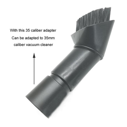 For Karcher / Miele / Bosch / Philips Vacuum Cleaner 32mm Soft Brush Nozzle 2.863-221.0, Style: Black+White+3532 Adaptor - For Miele Accessories by buy2fix | Online Shopping UK | buy2fix