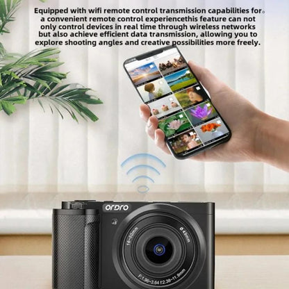 Ordro G930 8.0MP 5K CCD Digital Camera 5X Optical Zoom & Wide-Angle 3.2" Touch Screen Vlogging Camera(White) - Video Cameras by Ordro | Online Shopping UK | buy2fix