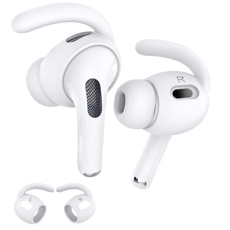 For AirPods Pro 2 AhaStyle PT189 1pair Ear Caps Silicone Anti-Lost and Non-Slip Ear Hooks(White Small) - Anti-dust & Ear Caps by AhaStyle | Online Shopping UK | buy2fix