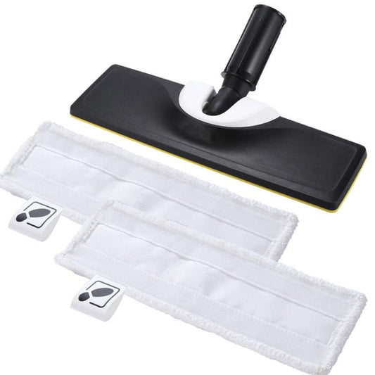 For Karcher SC3upright Steam Cleaner Magic Floor Brush, Style: Black White+2 Cloths - For Karcher Accessories by buy2fix | Online Shopping UK | buy2fix