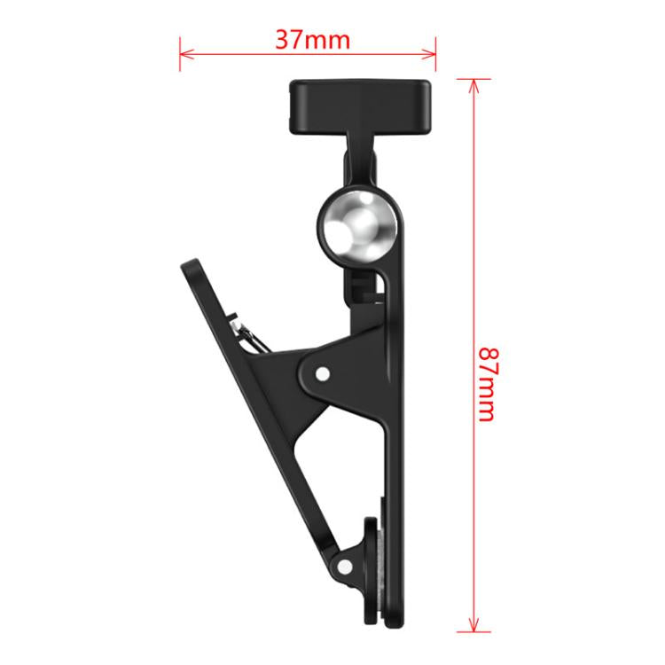 LED Selfie Fill Light Clamp Cell Phone Pocket Fill Light Cold Boot Clip Laptop Tablet External Fixed Holder(Balck) - Stand by buy2fix | Online Shopping UK | buy2fix