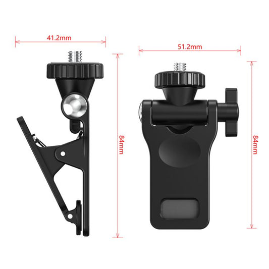 1/4 Screw Universal Fill Light Cell Phone Clip GoPro Video Conference Laptop PC External Clip(Large Flat-Black) - Stand by buy2fix | Online Shopping UK | buy2fix