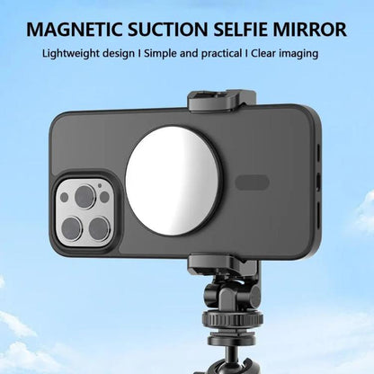 HEPAIL 101D-A Cell Phone Magnetic Selfie Mirror Magsaef Rear HD Photo Assist Convex Mirror(Silver) - Others Accessories by HEPAIL | Online Shopping UK | buy2fix