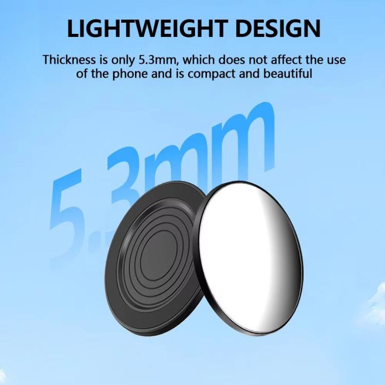 HEPAIL 101D-A Cell Phone Magnetic Selfie Mirror Magsaef Rear HD Photo Assist Convex Mirror(Black) - Others Accessories by HEPAIL | Online Shopping UK | buy2fix