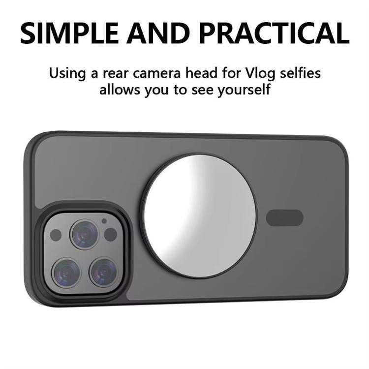HEPAIL 101D-A Cell Phone Magnetic Selfie Mirror Magsaef Rear HD Photo Assist Convex Mirror(Black) - Others Accessories by HEPAIL | Online Shopping UK | buy2fix