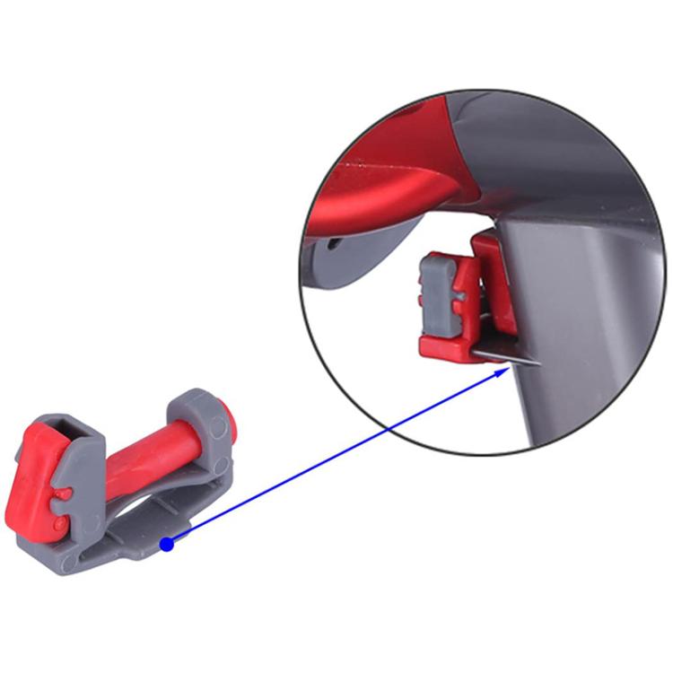 For Dyson V6 / V7 / V8 / V10 / V11 / V12 / V15 Vacuum Cleaner Switch Carabiner Holder(A Model Red Body Gray Key) - For Dyson Accessories by buy2fix | Online Shopping UK | buy2fix