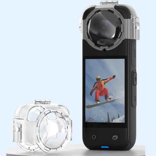 For Insta360 X4 HEPAIL AC37 Lens Anti-fog Snap-on Protective Mirror Front and Rear Lens Protectors - Len Accessories by HEPAIL | Online Shopping UK | buy2fix