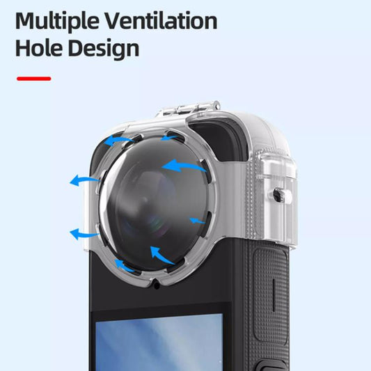 For Insta360 X4 HEPAIL AC37 Lens Anti-fog Snap-on Protective Mirror Front and Rear Lens Protectors - Len Accessories by HEPAIL | Online Shopping UK | buy2fix
