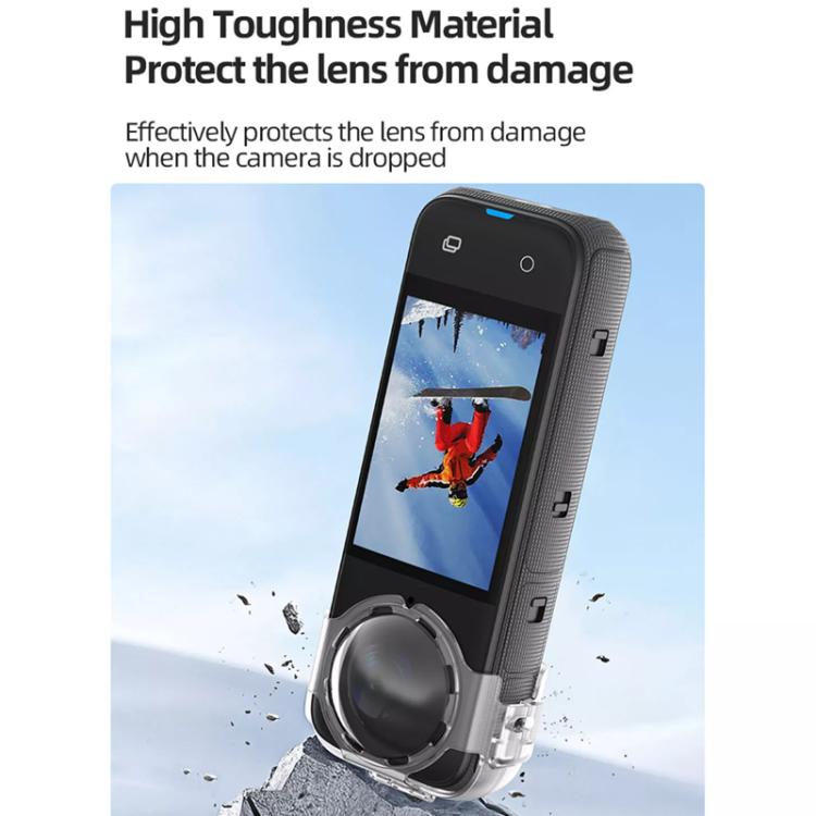 For Insta360 X4 HEPAIL AC37 Lens Anti-fog Snap-on Protective Mirror Front and Rear Lens Protectors - Len Accessories by HEPAIL | Online Shopping UK | buy2fix