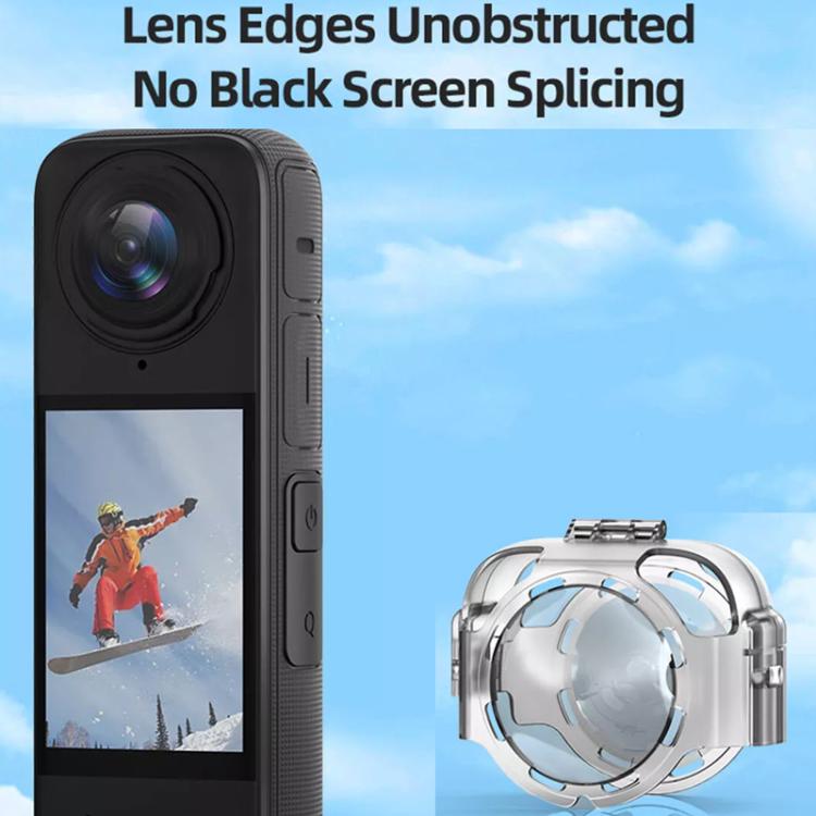 For Insta360 X4 HEPAIL AC37 Lens Anti-fog Snap-on Protective Mirror Front and Rear Lens Protectors - Len Accessories by HEPAIL | Online Shopping UK | buy2fix