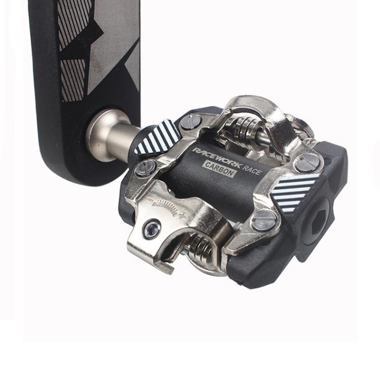 RACEWORK M8100 Mountain Bike Self-locking Pedal Ultra-light DU Bearing SPD Pedal, Color: Black - Pedals by RACEWORK | Online Shopping UK | buy2fix