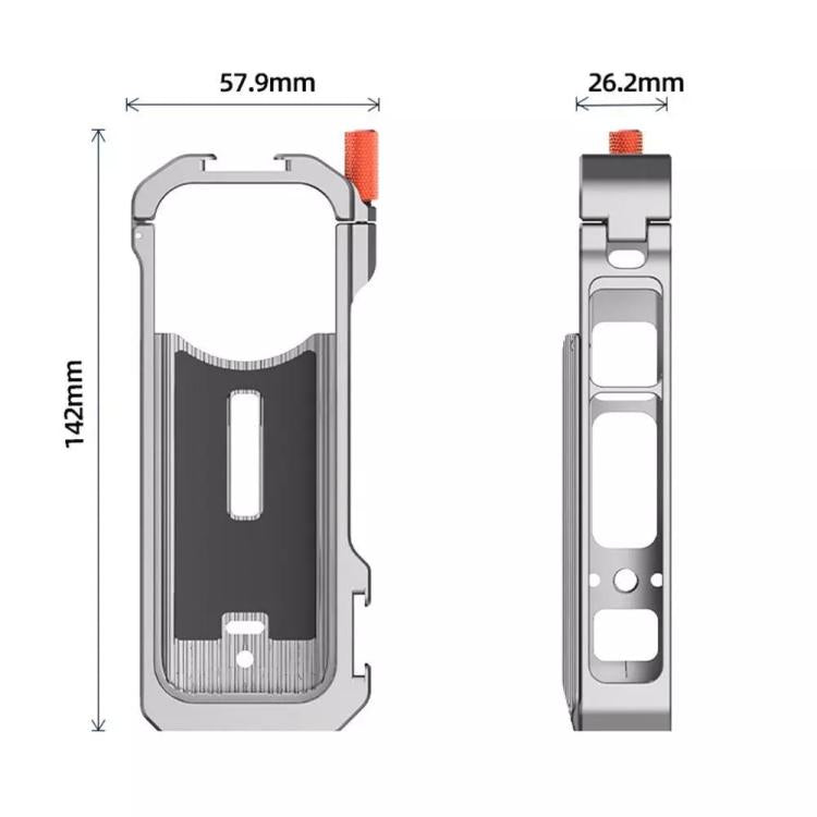 For Insta360 X4 HEPAIL Metal Heat Dissipation Magnetic Rabbit Cage - Case & Bags by HEPAIL | Online Shopping UK | buy2fix