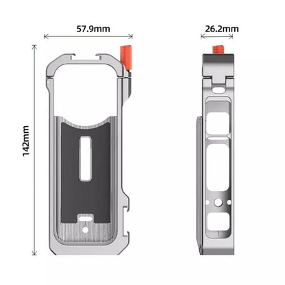 For Insta360 X4 HEPAIL Metal Heat Dissipation Magnetic Rabbit Cage - Case & Bags by HEPAIL | Online Shopping UK | buy2fix