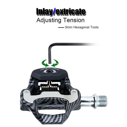RACEWORK R358 Road Bike Self-locking Pedal Bearing Bicycle Pedal(For LOOK system) - Pedals by RACEWORK | Online Shopping UK | buy2fix