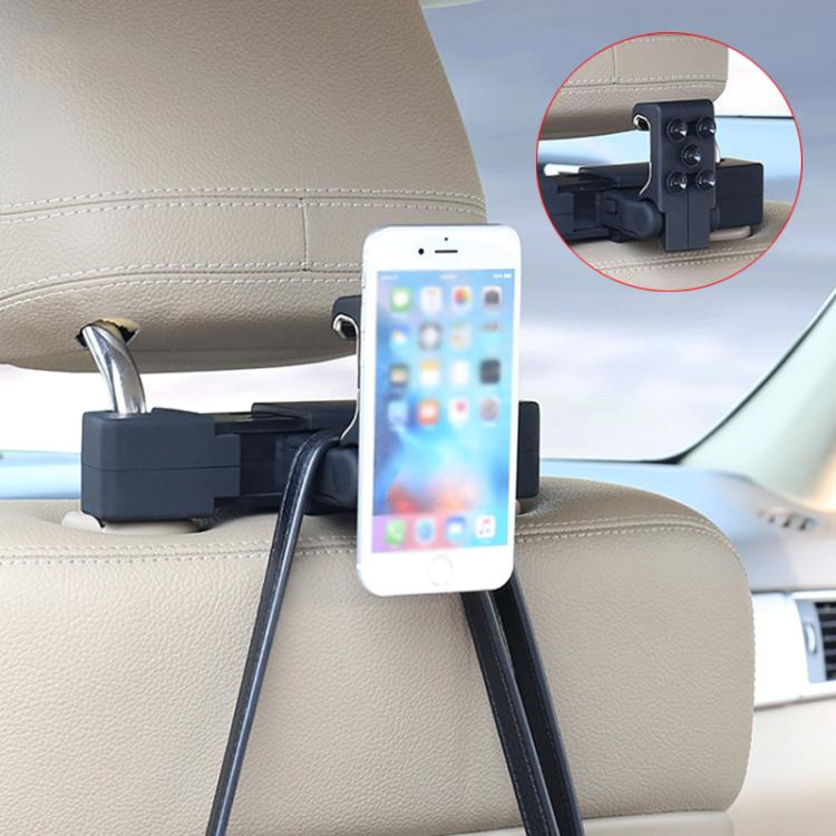 Car Hook Car Seatback Hanging Hook Auto Clothes Bag Hanger, Style: With Suction Cup - Auto Fastener & Clips by buy2fix | Online Shopping UK | buy2fix