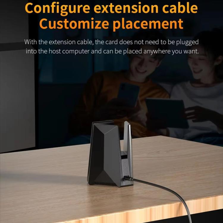 COMFAST CF-987BE Tri-band 6500Mbps WiFi7 USB 3.0 Wireless Network Adapter - USB Network Adapter by COMFAST | Online Shopping UK | buy2fix