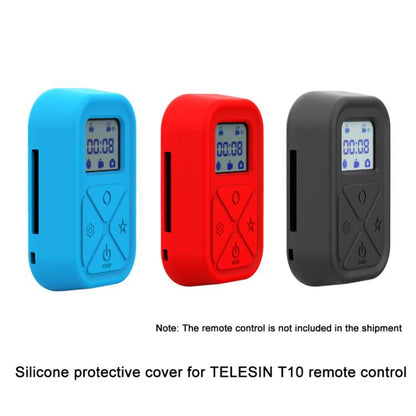 For TELESIN T10 Remote Control Silicone Protective Case Anti-scratch and Drop-proof Cover(Red) - Silicone Cases by buy2fix | Online Shopping UK | buy2fix