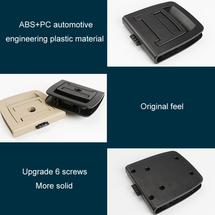 For BMW X5 E70 / X6 E71 E72 Car Boot Handle Inside Trunk Lid Bottom Plate Handle 51479120283(Without Lock Hole Black) - Door Handles by buy2fix | Online Shopping UK | buy2fix