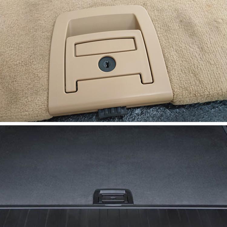 For BMW X5 E70 / X6 E71 E72 Car Boot Handle Inside Trunk Lid Bottom Plate Handle 51479120283(Without Lock Hole Black) - Door Handles by buy2fix | Online Shopping UK | buy2fix