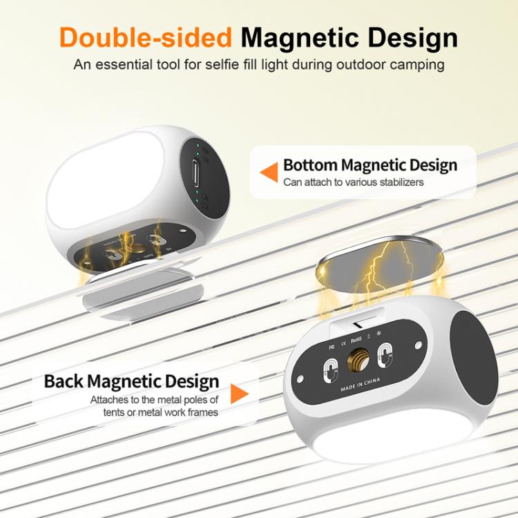For DJI / Zhiyun Handheld Gimbal Stabilizer Fill Light Magnetic LED Photography Lamp Mobile Phone Fill Light, Model: XJ97 Dual Lamp - Selfie Light by buy2fix | Online Shopping UK | buy2fix