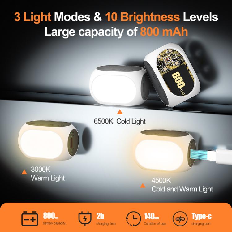 For DJI / Zhiyun Handheld Gimbal Stabilizer Fill Light Magnetic LED Photography Lamp Mobile Phone Fill Light, Model: XJ97 One Lamp - Selfie Light by buy2fix | Online Shopping UK | buy2fix