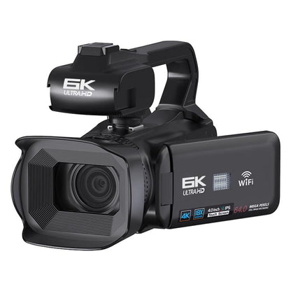64MP 6K 18X Digital Zoom Ultra HD Video Camera With 4-Inch Touch Screen Camcorder 16G - Video Cameras by buy2fix | Online Shopping UK | buy2fix