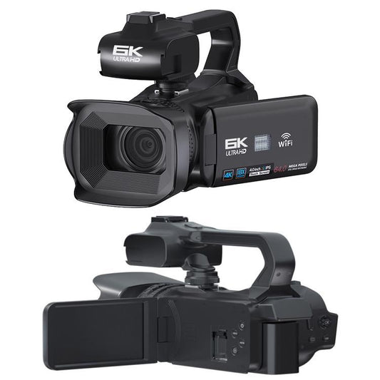 64MP 6K 18X Digital Zoom Ultra HD Video Camera With 4-Inch Touch Screen Camcorder 64G - Video Cameras by buy2fix | Online Shopping UK | buy2fix