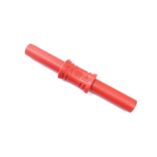 4mm Banana Adapter Multimeter Extension Cable Straight-through Connector(Red)